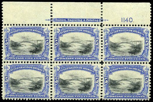 Cost of US Stamps Scott #297: 1901 5c Pan American Exposition. Matthew Bennett International, Apr 2008, Sale 326, Lot 296