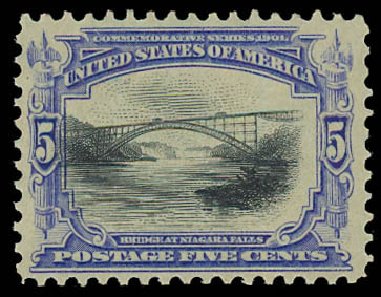 Value of US Stamp Scott Catalog #297 - 5c 1901 Pan American Exposition. Daniel Kelleher Auctions, Jun 2012, Sale 630, Lot 1686