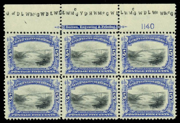 Prices of US Stamps Scott Catalogue # 297 - 5c 1901 Pan American Exposition. Daniel Kelleher Auctions, Mar 2014, Sale 648, Lot 2216