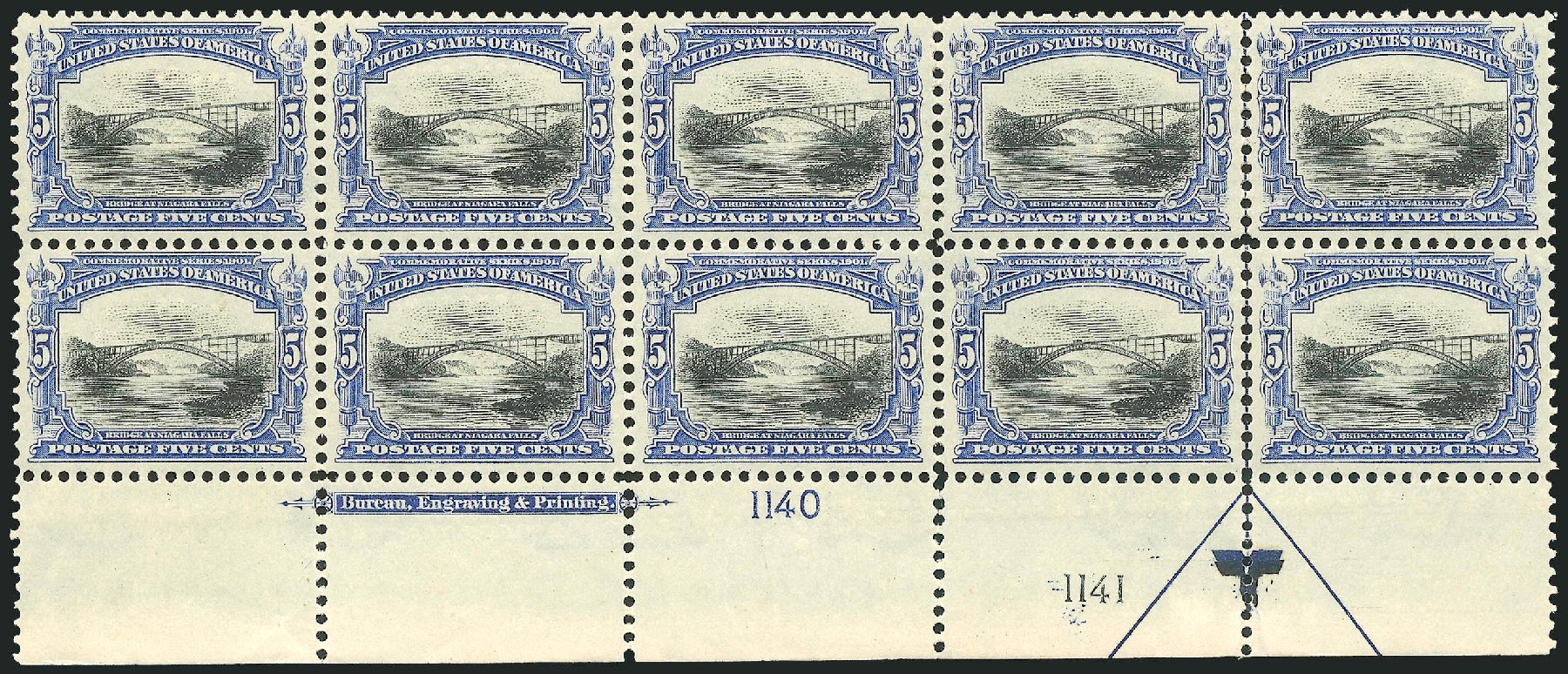 Costs of US Stamps Scott 297: 1901 5c Pan American Exposition. Robert Siegel Auction Galleries, Mar 2013, Sale 1040, Lot 1636