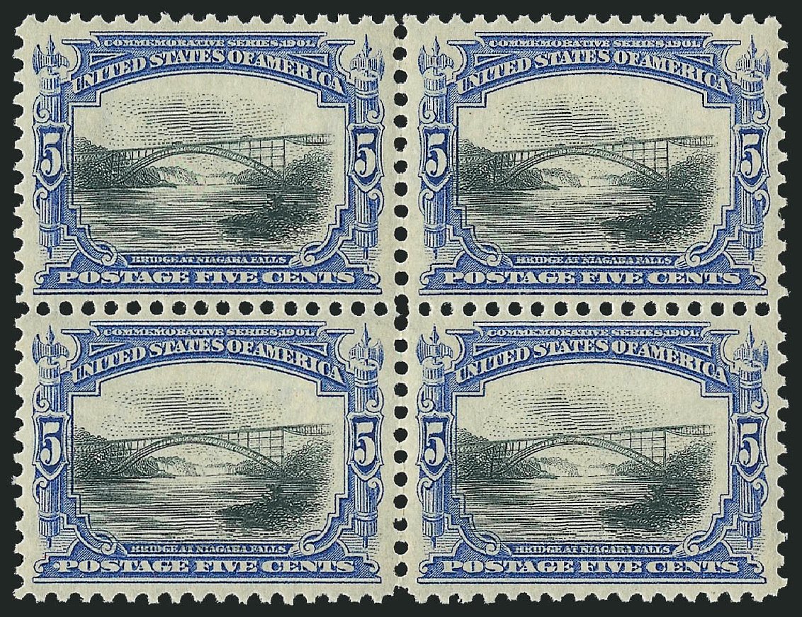 US Stamps Values Scott Cat. #297: 1901 5c Pan American Exposition. Robert Siegel Auction Galleries, Oct 2010, Sale 997, Lot 5836