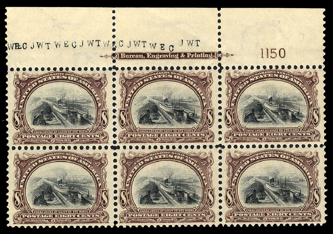 US Stamps Prices Scott Cat. # 298 - 8c 1901 Pan American Exposition. Cherrystone Auctions, Nov 2010, Sale 201011, Lot 147