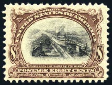 US Stamp Prices Scott Catalog # 298: 1901 8c Pan American Exposition. Harmer-Schau Auction Galleries, Jul 2010, Sale 86, Lot 497