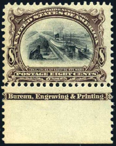 US Stamp Price Scott Catalog #298: 8c 1901 Pan American Exposition. Harmer-Schau Auction Galleries, Mar 2011, Sale 89, Lot 287