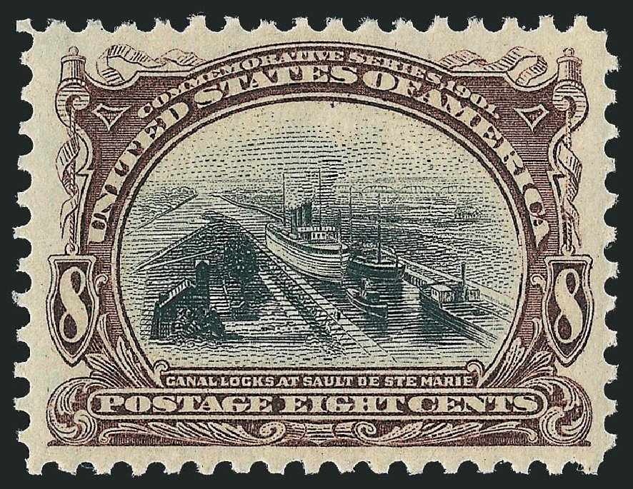 US Stamp Prices Scott #298: 8c 1901 Pan American Exposition. Robert Siegel Auction Galleries, Mar 2012, Sale 1019, Lot 667