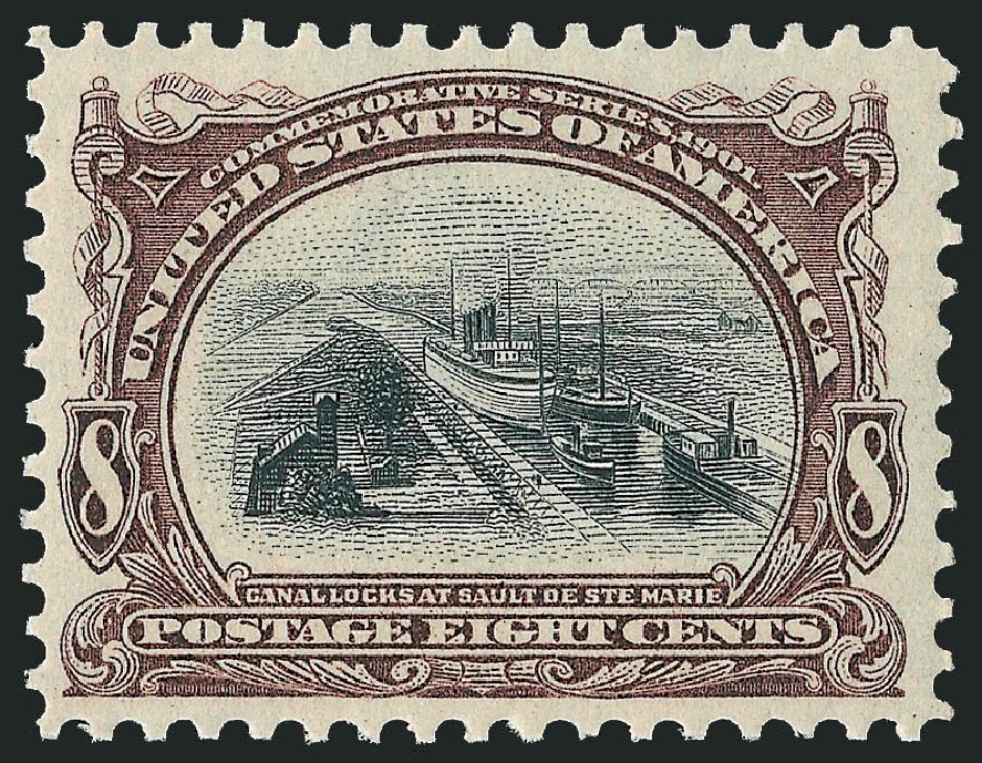 Costs of US Stamps Scott Catalogue 298: 1901 8c Pan American Exposition. Robert Siegel Auction Galleries, Dec 2009, Sale 982, Lot 5667