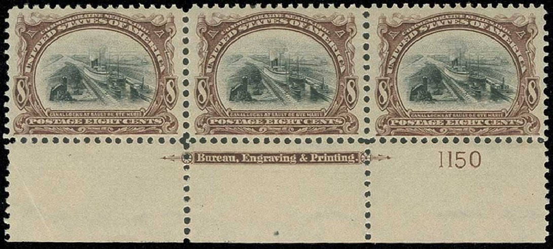 US Stamps Value Scott Catalog # 298 - 1901 8c Pan American Exposition. H.R. Harmer, Jun 2013, Sale 3003, Lot 1198