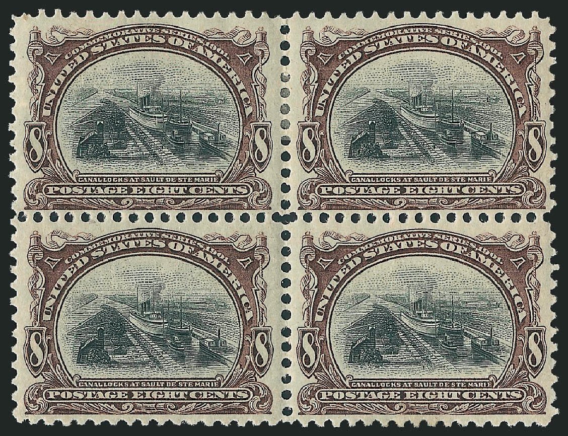 US Stamps Value Scott Catalogue #298 - 1901 8c Pan American Exposition. Robert Siegel Auction Galleries, Mar 2012, Sale 1019, Lot 668