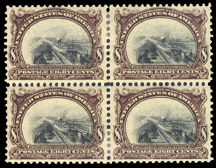 Value of US Stamp Scott Cat. #298: 8c 1901 Pan American Exposition. Cherrystone Auctions, Apr 2011, Sale 201104, Lot 1019