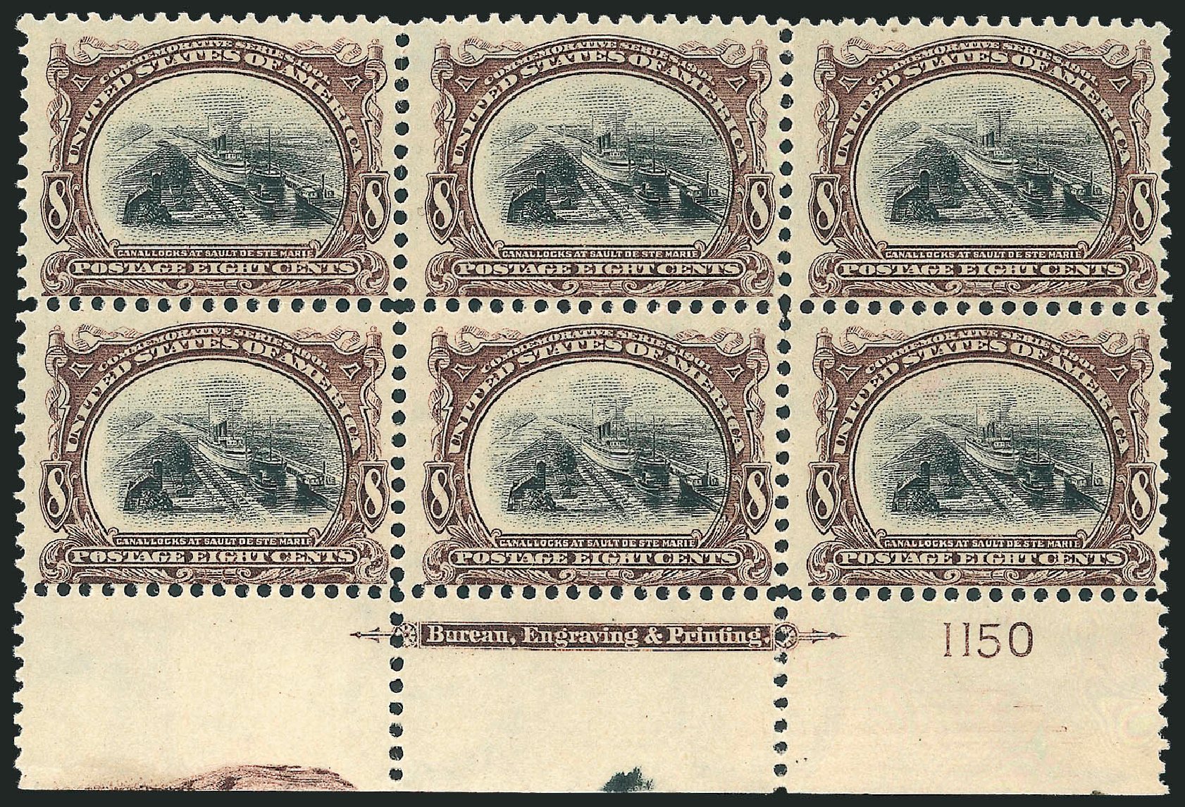 US Stamps Price Scott # 298: 8c 1901 Pan American Exposition. Robert Siegel Auction Galleries, Oct 2011, Sale 1014, Lot 1699