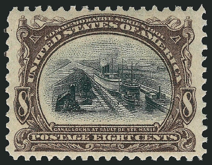 Costs of US Stamps Scott Catalogue 298 - 8c 1901 Pan American Exposition. Robert Siegel Auction Galleries, Mar 2014, Sale 1067, Lot 1350