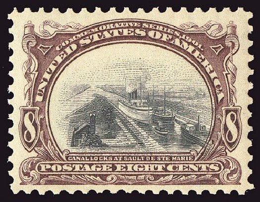 US Stamp Values Scott Catalogue # 298 - 8c 1901 Pan American Exposition. Spink Shreves Galleries, Jan 2014, Sale 146, Lot 350