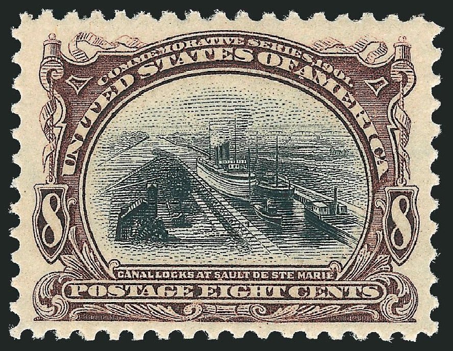 US Stamps Price Scott Cat. #298 - 8c 1901 Pan American Exposition. Robert Siegel Auction Galleries, Dec 2013, Sale 1062, Lot 481