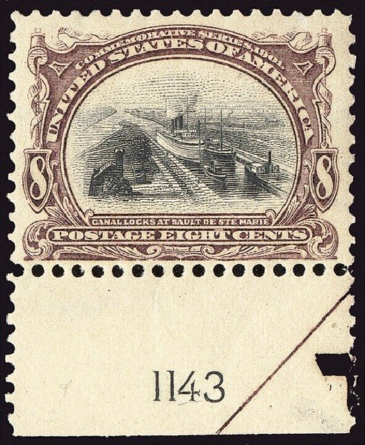 US Stamps Price Scott Cat. 298: 1901 8c Pan American Exposition. Spink Shreves Galleries, Jan 2014, Sale 146, Lot 351