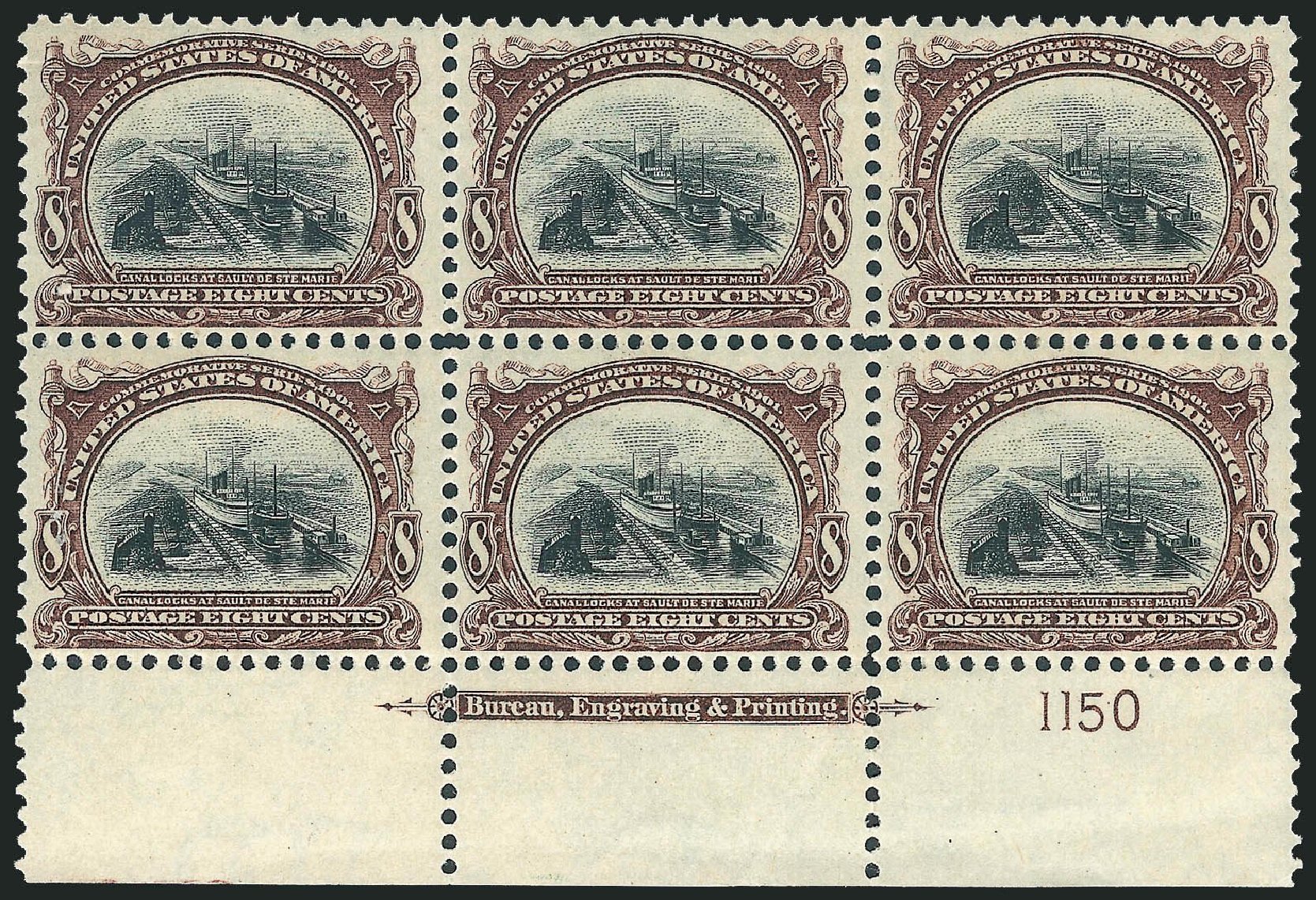 US Stamps Price Scott Cat. 298 - 1901 8c Pan American Exposition. Robert Siegel Auction Galleries, Mar 2013, Sale 1040, Lot 1644