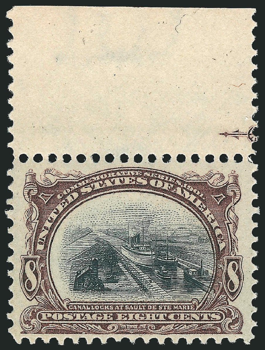US Stamp Value Scott Cat. # 298: 1901 8c Pan American Exposition. Robert Siegel Auction Galleries, Nov 2013, Sale 1061, Lot 3814