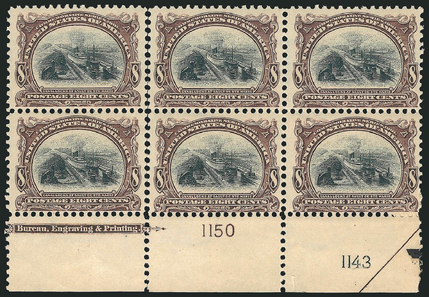 Prices of US Stamps Scott #298: 8c 1901 Pan American Exposition. Robert Siegel Auction Galleries, Nov 2014, Sale 1084, Lot 3684