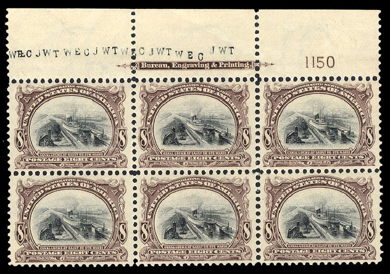 Cost of US Stamp Scott 298 - 8c 1901 Pan American Exposition. Cherrystone Auctions, May 2013, Sale 201305, Lot 105