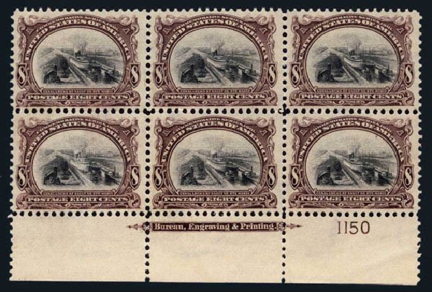 US Stamp Price Scott Catalogue # 298 - 1901 8c Pan American Exposition. Harmer-Schau Auction Galleries, Aug 2014, Sale 102, Lot 1955