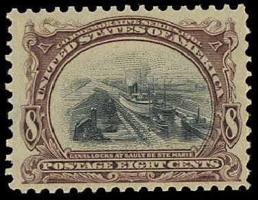 Values of US Stamp Scott #298: 1901 8c Pan American Exposition. Daniel Kelleher Auctions, Jul 2011, Sale 625, Lot 895