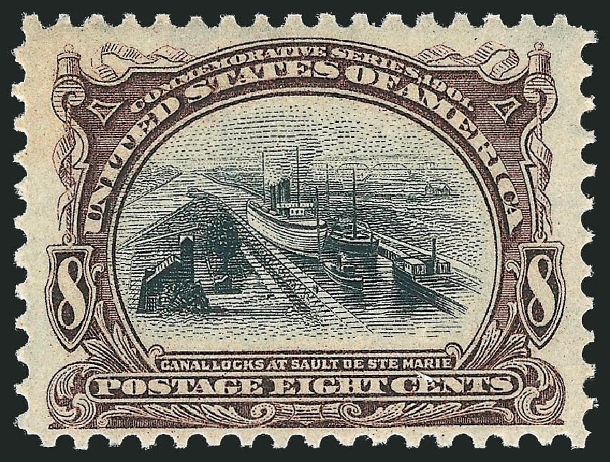 US Stamps Price Scott Cat. #298: 1901 8c Pan American Exposition. Robert Siegel Auction Galleries, Nov 2013, Sale 1061, Lot 3815