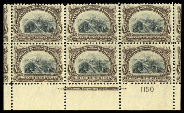 Cost of US Stamp Scott Catalog #298: 1901 8c Pan American Exposition. Matthew Bennett International, Sep 2012, Sale 345, Lot 302
