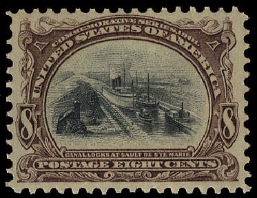 Value of US Stamps Scott Catalogue #298: 8c 1901 Pan American Exposition. Cherrystone Auctions, Apr 2010, Sale 201004, Lot 222
