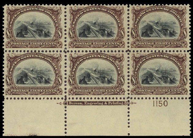 Value of US Stamps Scott Catalogue # 298: 1901 8c Pan American Exposition. Daniel Kelleher Auctions, Apr 2012, Sale 629, Lot 282