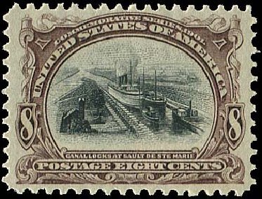 Cost of US Stamp Scott Catalog #298 - 1901 8c Pan American Exposition. Regency-Superior, Nov 2014, Sale 108, Lot 642