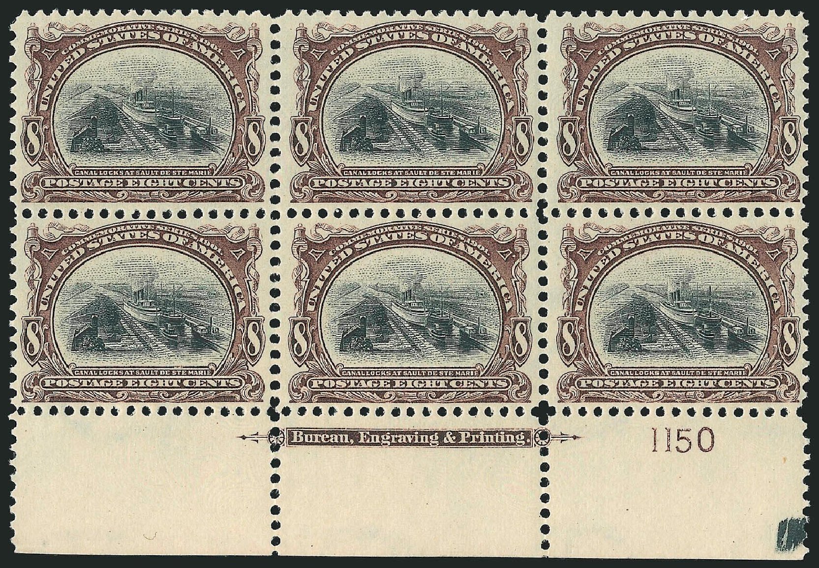 US Stamps Values Scott Cat. 298 - 8c 1901 Pan American Exposition. Robert Siegel Auction Galleries, Nov 2014, Sale 1084, Lot 3682