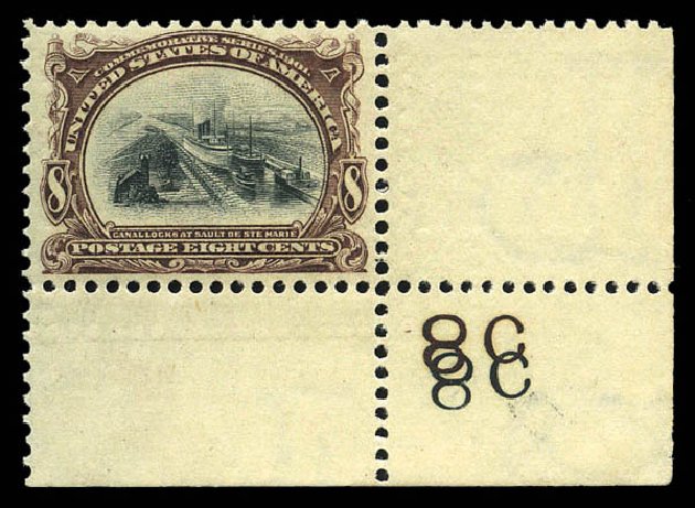 Price of US Stamp Scott Catalog #298: 8c 1901 Pan American Exposition. Matthew Bennett International, Mar 2011, Sale 337, Lot 2763