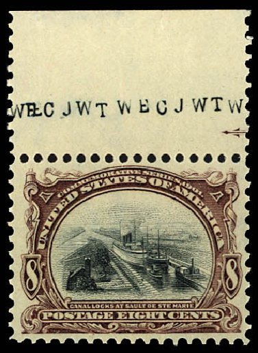 Price of US Stamps Scott # 298 - 1901 8c Pan American Exposition. Daniel Kelleher Auctions, Dec 2012, Sale 633, Lot 513