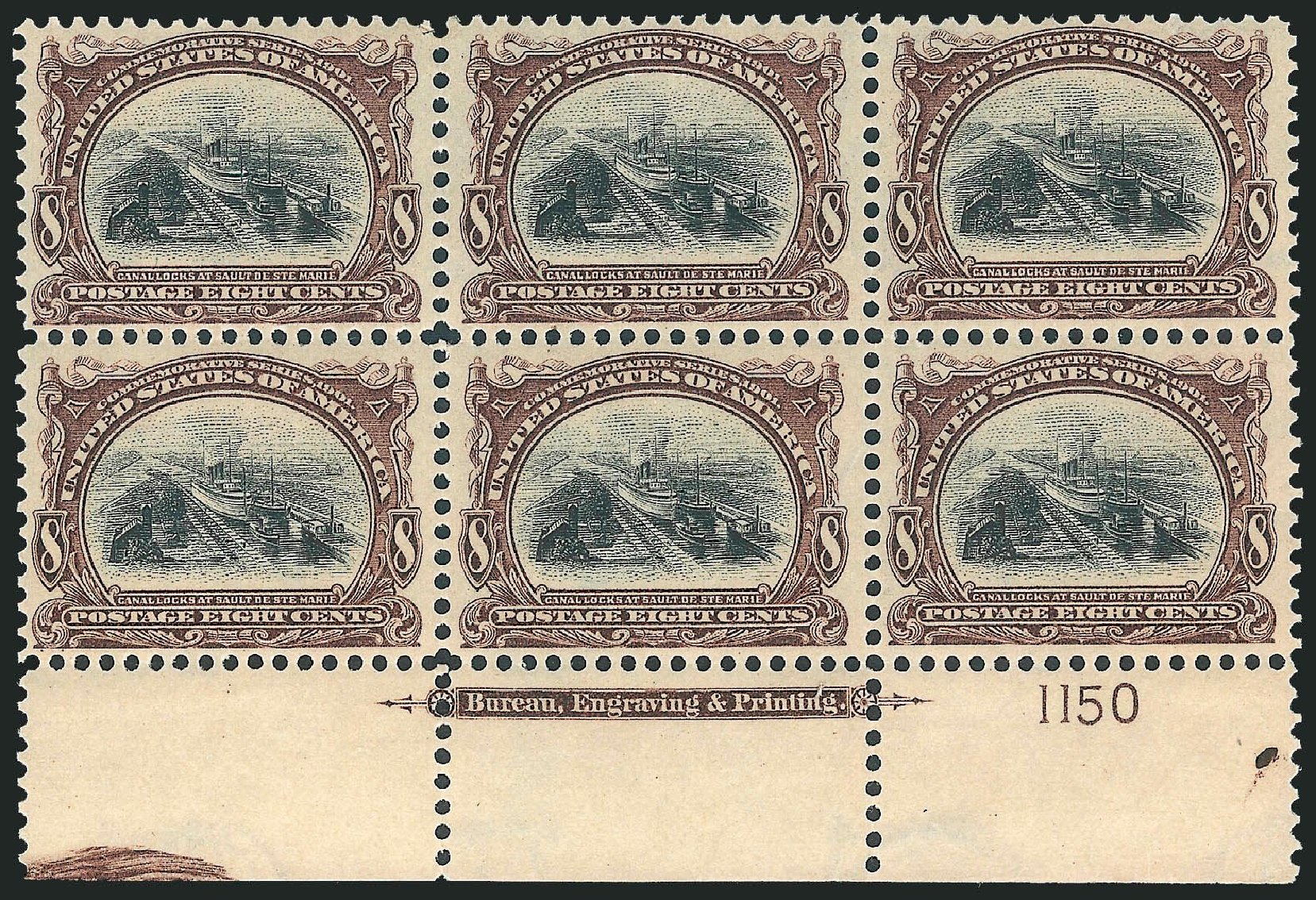 Values of US Stamps Scott Catalogue # 298 - 8c 1901 Pan American Exposition. Robert Siegel Auction Galleries, Mar 2013, Sale 1040, Lot 1643
