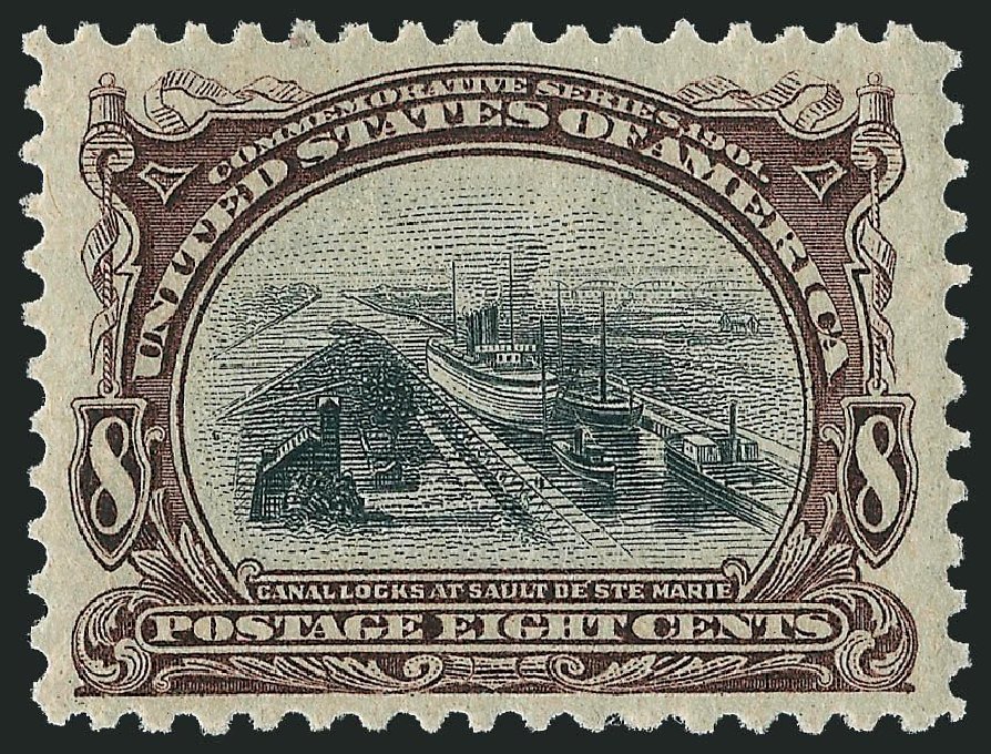 US Stamp Price Scott Cat. 298: 1901 8c Pan American Exposition. Robert Siegel Auction Galleries, Nov 2013, Sale 1061, Lot 3813