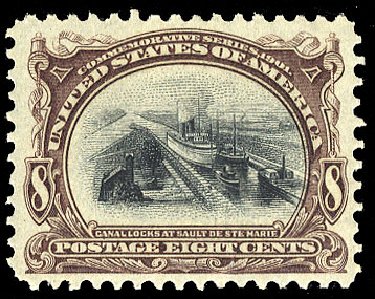 Costs of US Stamps Scott Catalog # 298: 8c 1901 Pan American Exposition. Cherrystone Auctions, May 2008, Sale 200805, Lot 226