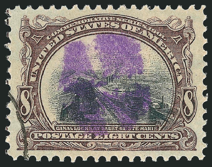 US Stamp Value Scott Catalog 298 - 8c 1901 Pan American Exposition. Robert Siegel Auction Galleries, Oct 2012, Sale 1032, Lot 3426
