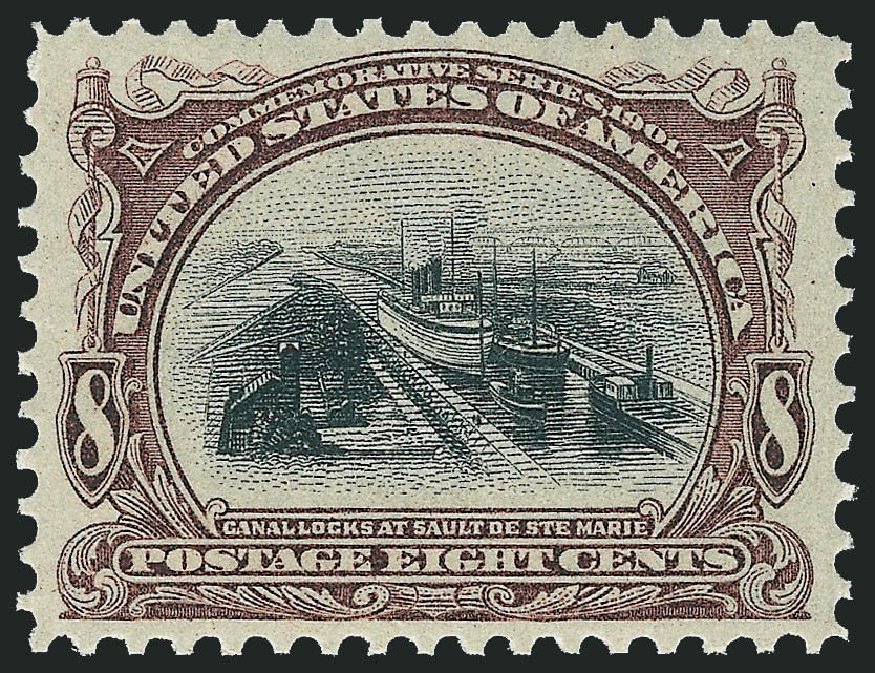 Cost of US Stamps Scott # 298 - 8c 1901 Pan American Exposition. Robert Siegel Auction Galleries, Nov 2013, Sale 1057, Lot 886