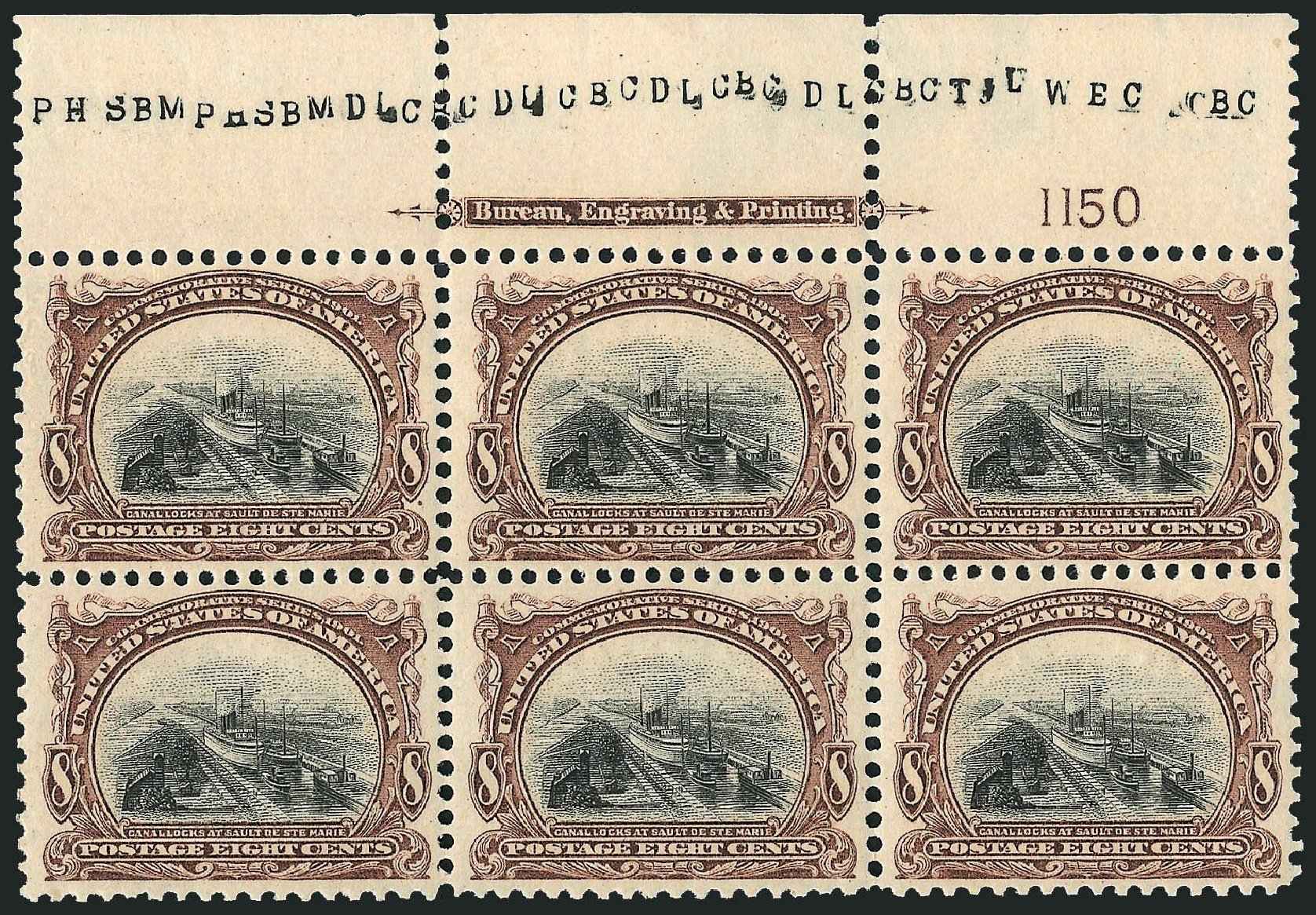 Value of US Stamp Scott # 298: 1901 8c Pan American Exposition. Robert Siegel Auction Galleries, Nov 2013, Sale 1061, Lot 3816