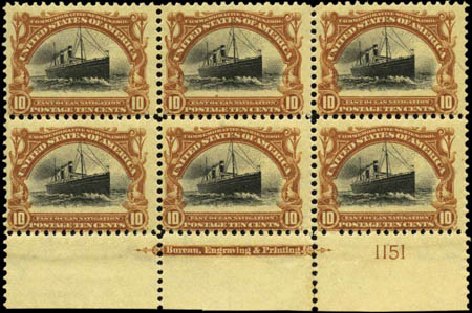 US Stamp Price Scott # 299 - 10c 1901 Pan American Exposition. Harmer-Schau Auction Galleries, Feb 2012, Sale 92, Lot 1077