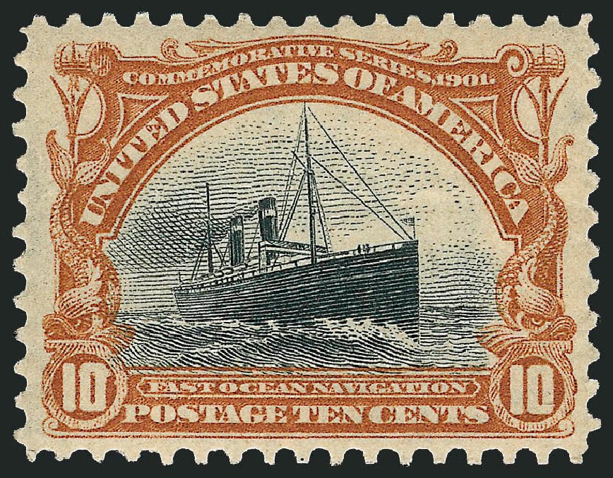 US Stamps Values Scott Catalogue #299: 10c 1901 Pan American Exposition. Robert Siegel Auction Galleries, Sep 2008, Sale 962, Lot 2607