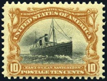 Prices of US Stamps Scott Cat. #299 - 10c 1901 Pan American Exposition. Harmer-Schau Auction Galleries, Apr 2008, Sale 77, Lot 88