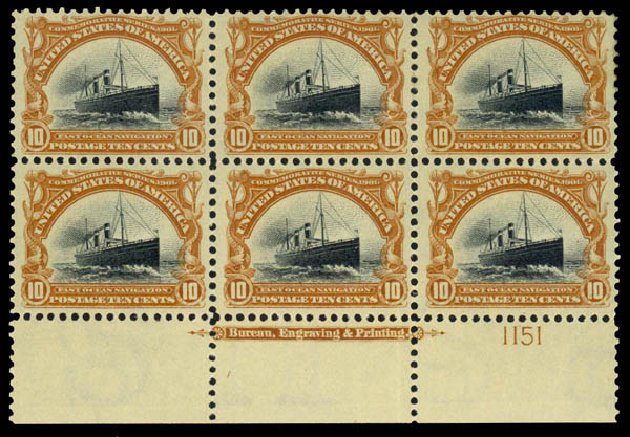 Price of US Stamps Scott #299 - 10c 1901 Pan American Exposition. Daniel Kelleher Auctions, Mar 2014, Sale 648, Lot 2218