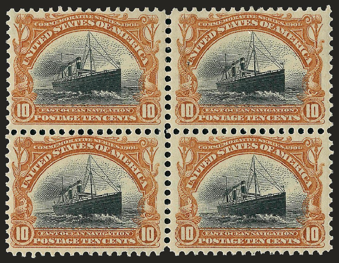 US Stamp Price Scott Cat. # 299: 1901 10c Pan American Exposition. Robert Siegel Auction Galleries, Sep 2008, Sale 962, Lot 2608
