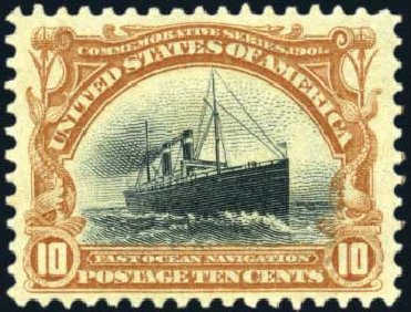 Prices of US Stamp Scott Catalog 299: 10c 1901 Pan American Exposition. Harmer-Schau Auction Galleries, Mar 2011, Sale 89, Lot 290