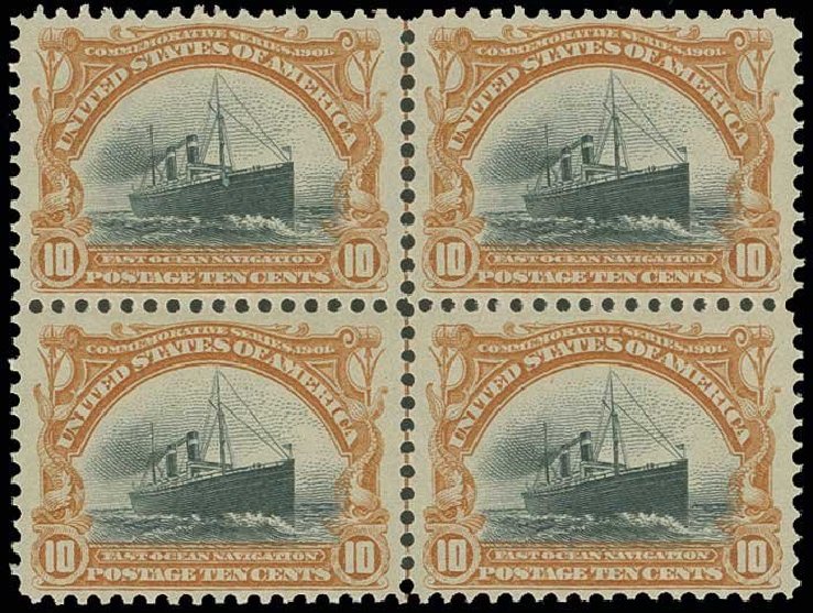Prices of US Stamps Scott Cat. 299 - 10c 1901 Pan American Exposition. H.R. Harmer, Jun 2013, Sale 3003, Lot 1200