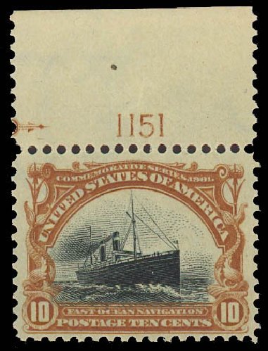 Value of US Stamps Scott Cat. #299 - 10c 1901 Pan American Exposition. Daniel Kelleher Auctions, Jun 2012, Sale 630, Lot 1690