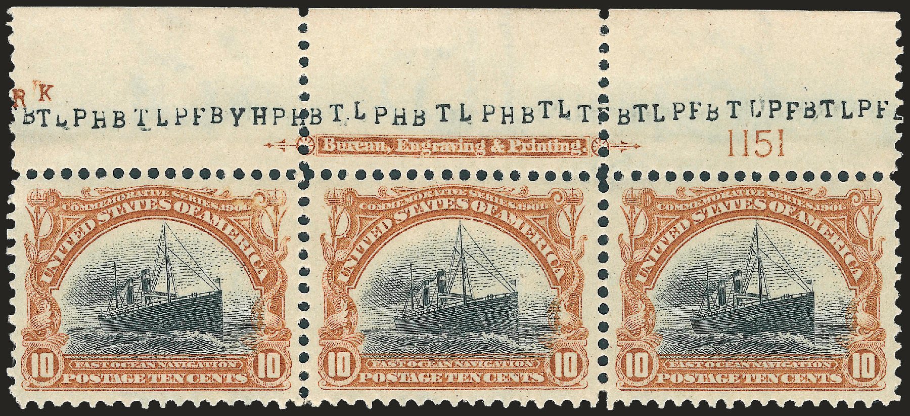 US Stamps Values Scott Catalogue # 299 - 10c 1901 Pan American Exposition. Robert Siegel Auction Galleries, Jun 2010, Sale 992, Lot 2390