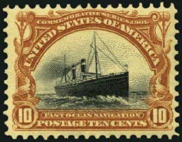 Cost of US Stamp Scott Cat. 299: 10c 1901 Pan American Exposition. Harmer-Schau Auction Galleries, May 2012, Sale 93, Lot 341