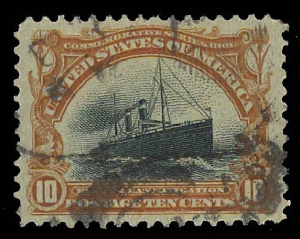 Prices of US Stamp Scott Catalog #299 - 1901 10c Pan American Exposition. Daniel Kelleher Auctions, Oct 2011, Sale 626, Lot 291