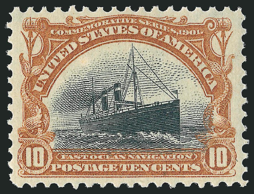 Values of US Stamps Scott Cat. 299: 10c 1901 Pan American Exposition. Robert Siegel Auction Galleries, Oct 2011, Sale 1014, Lot 1701